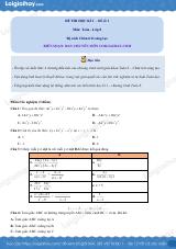 Đề thi học kì 1 Toán 8 - Đề số 1 - Chân trời sáng tạo